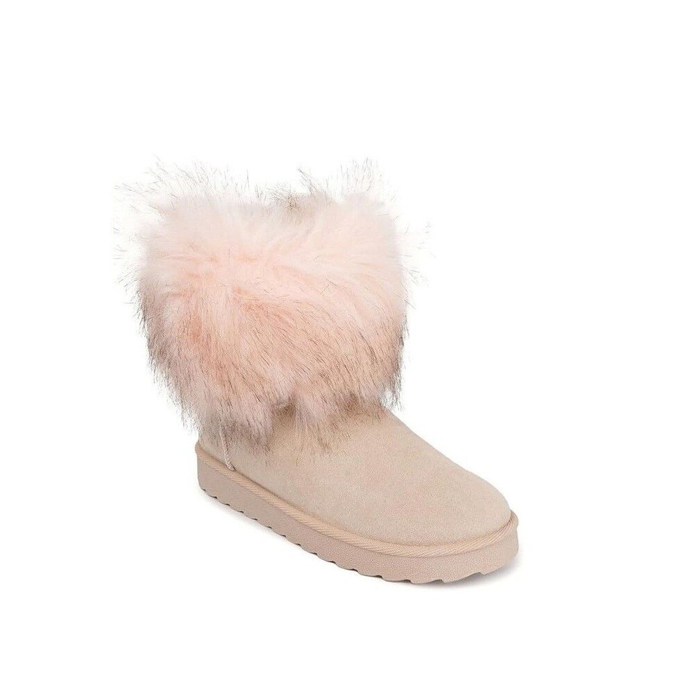 Sugar Womens 6 M Blush Pink Radient Faux Fur Lined Pull On Boots NIB HP1